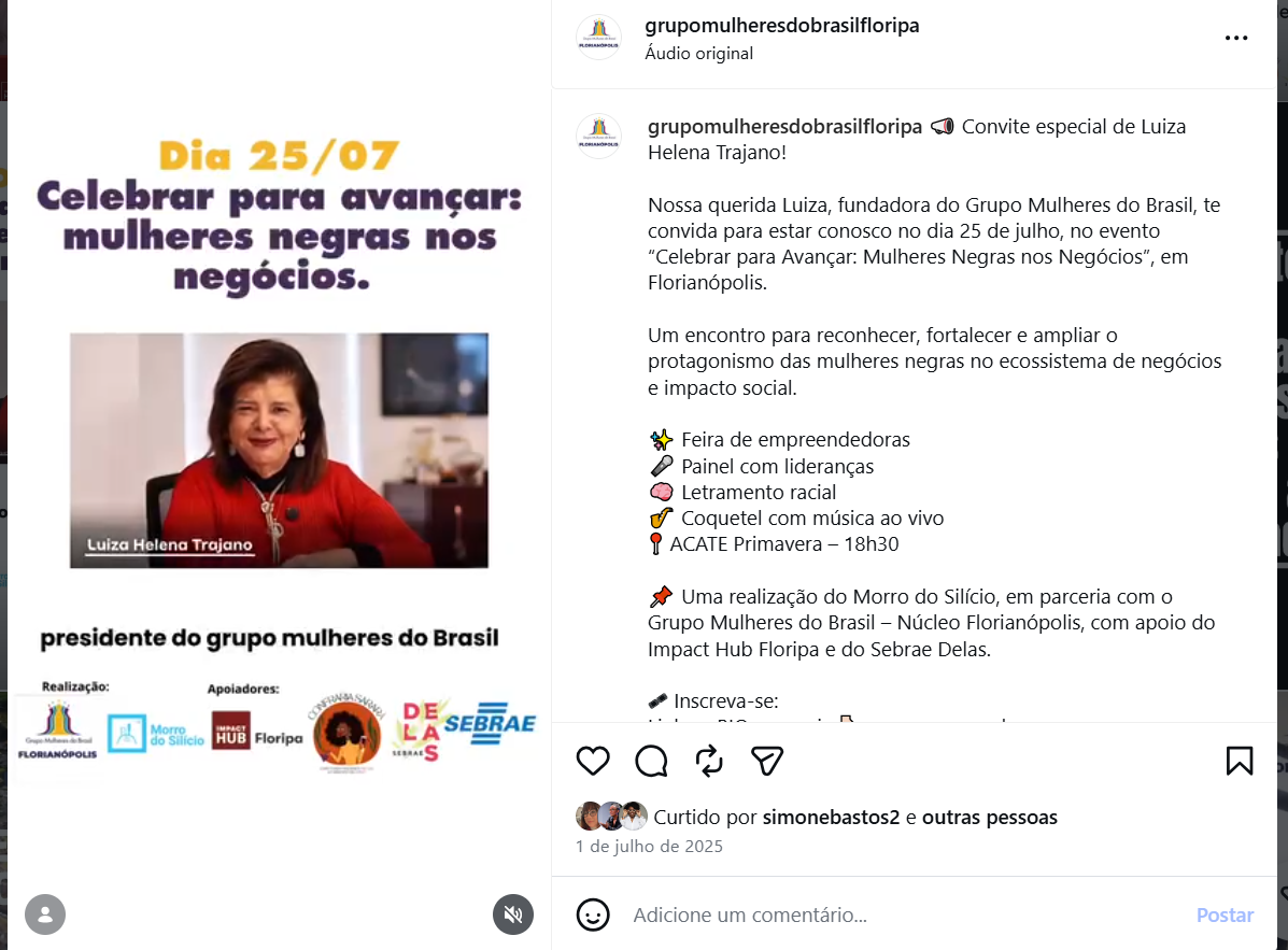 Convite especial de Luiza Helena Trajano para o evento