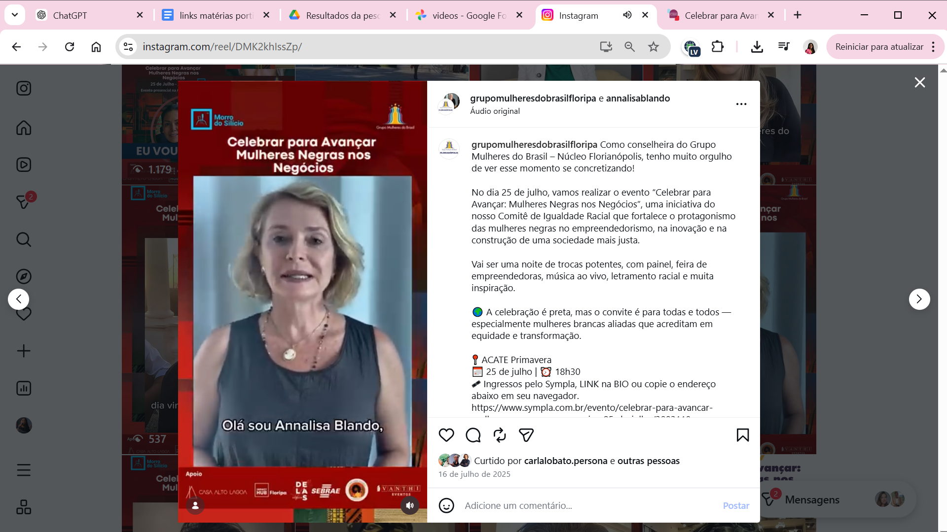 Mensagem de mobilização para o Celebrar para Avançar